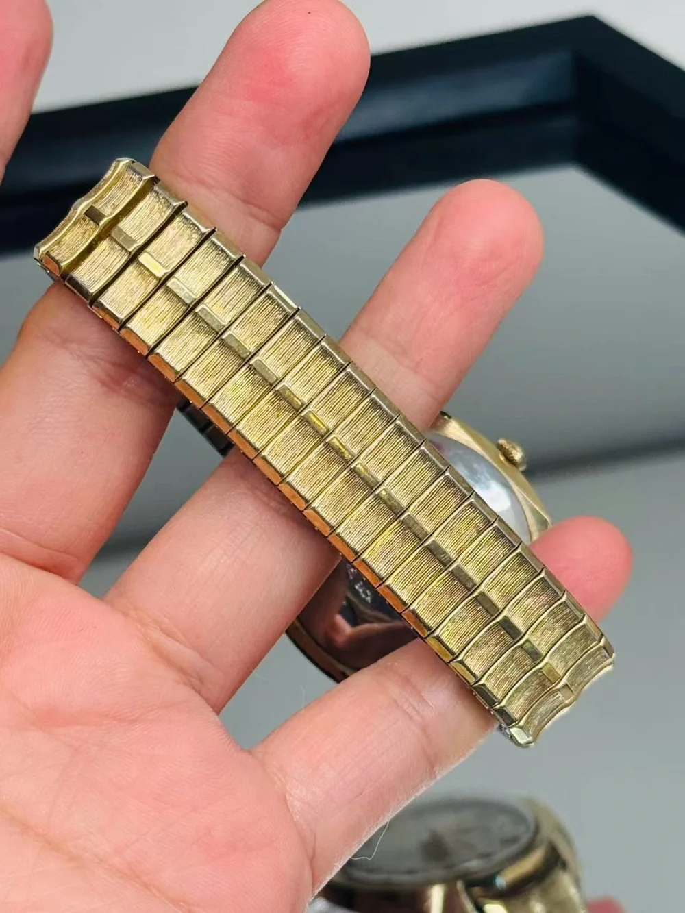 Vintage Timex Electric Gold Tone Day Date Men’s Watch 34mm Runs New Battery